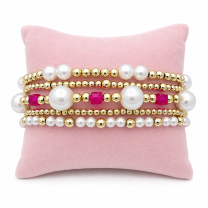 Fuchsia & Pearls