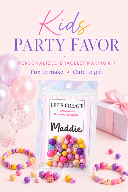 Personalized Party Favor Bracelet Kit