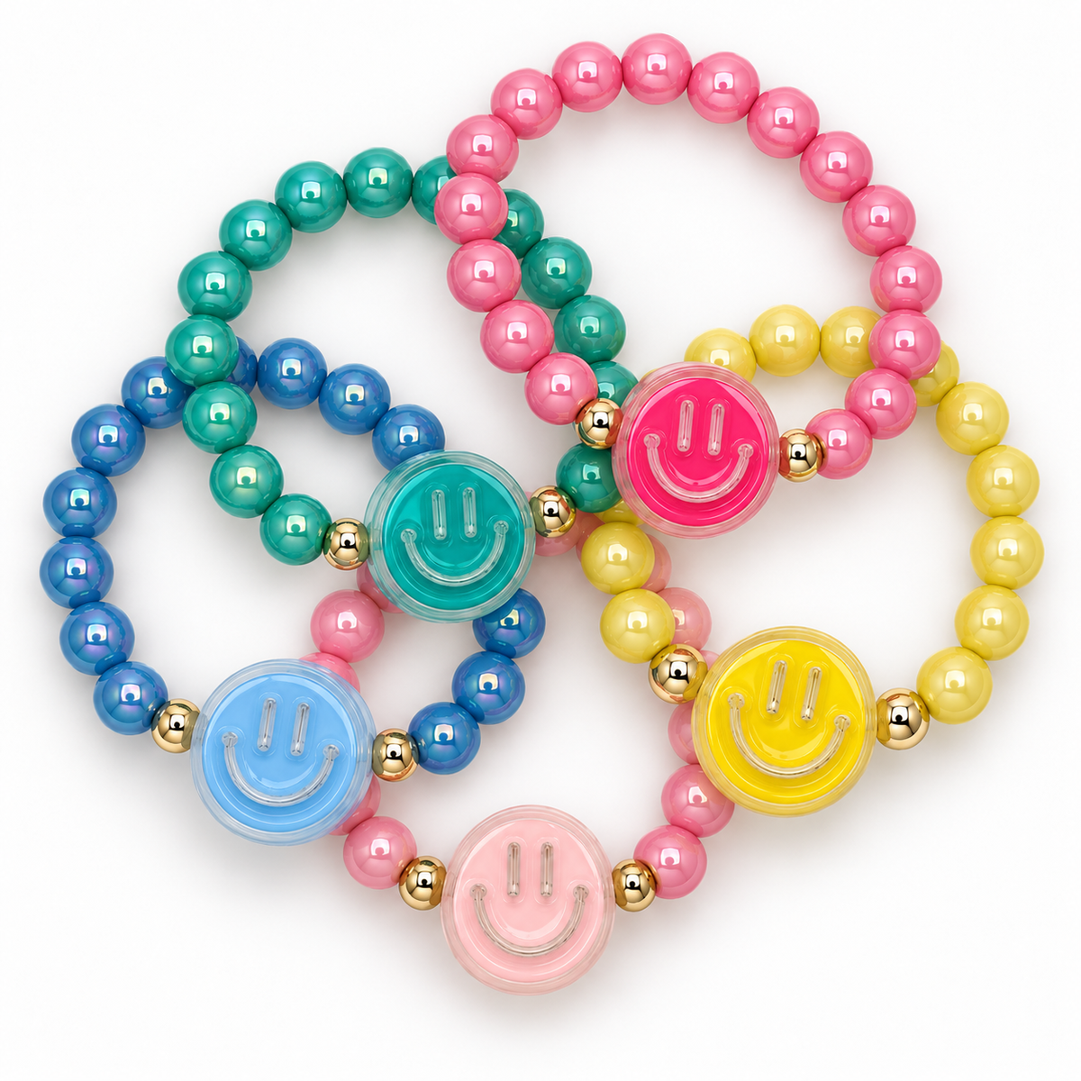 Be Happy Bracelet – Hot Pink