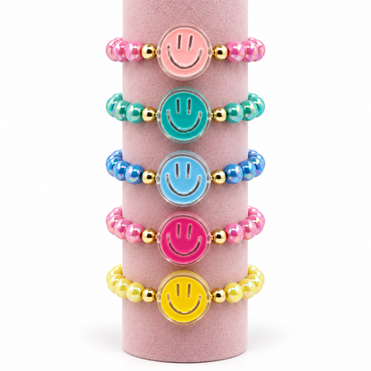 Be Happy Bracelet – Hot Pink