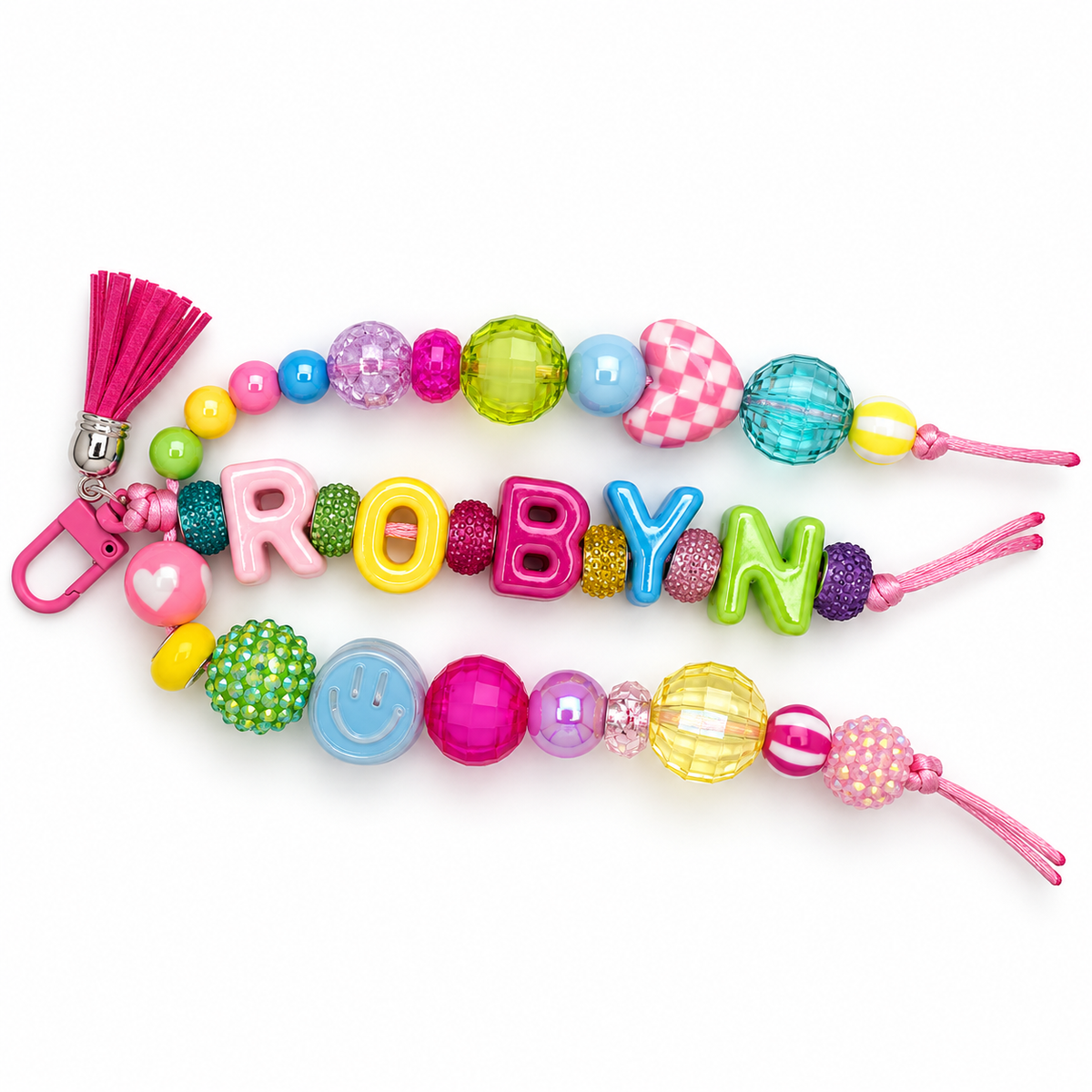 Name in Color Bag Charm