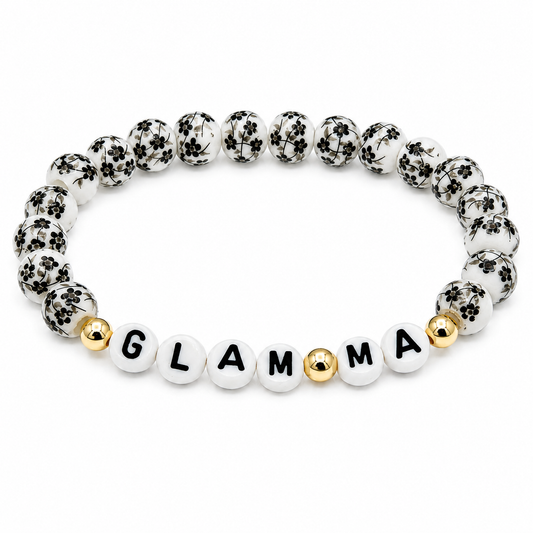 Glam-Ma Timeless Floral Porcelain Bead