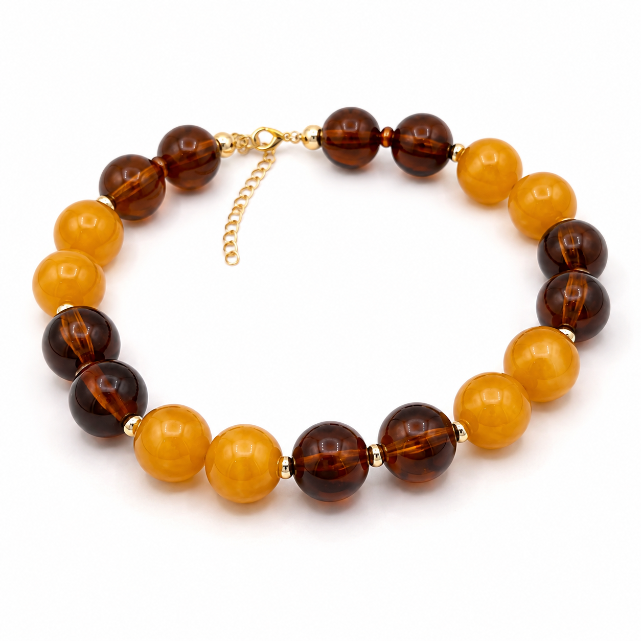 Amber Tortoiseshell Statement Necklace