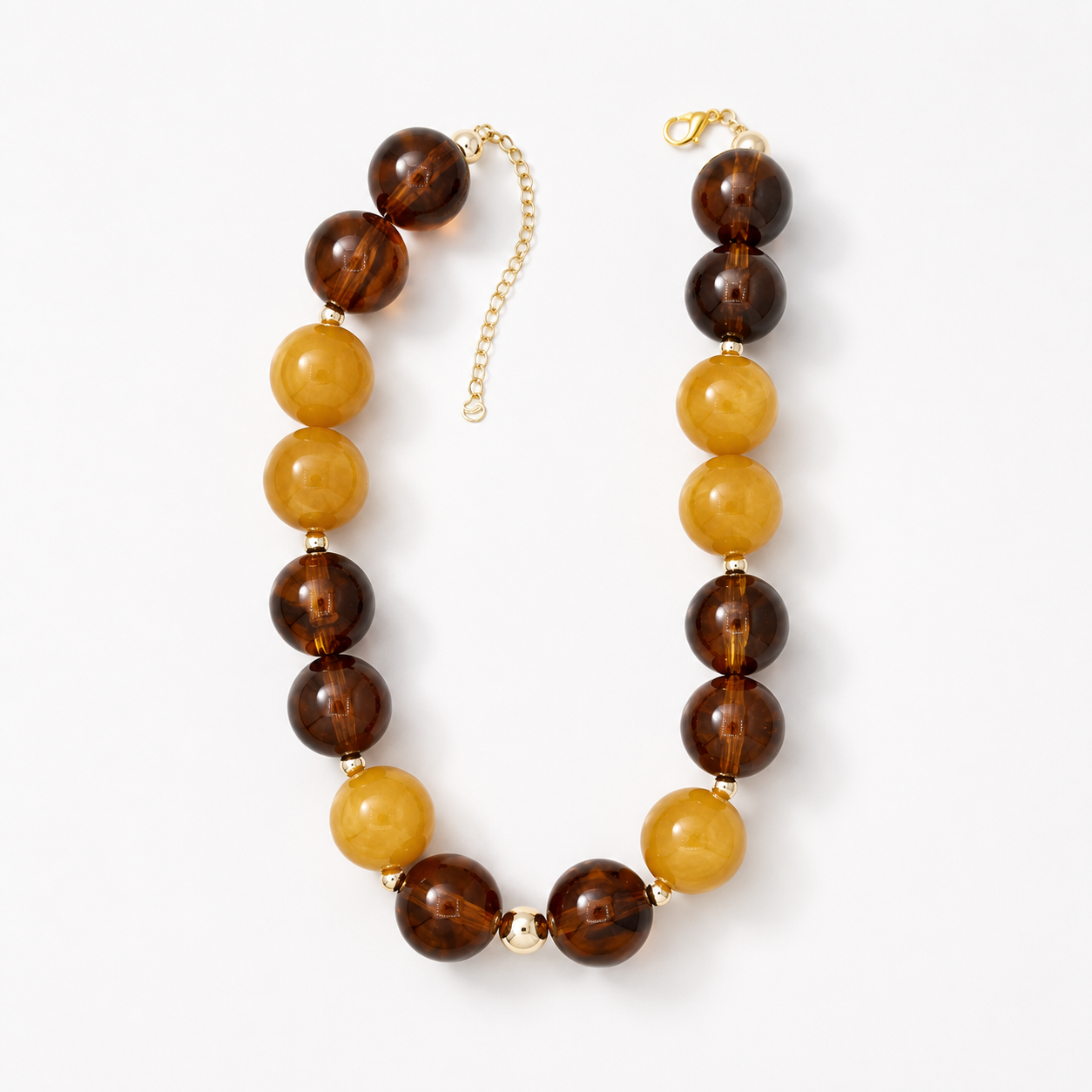 Amber Tortoiseshell Statement Necklace