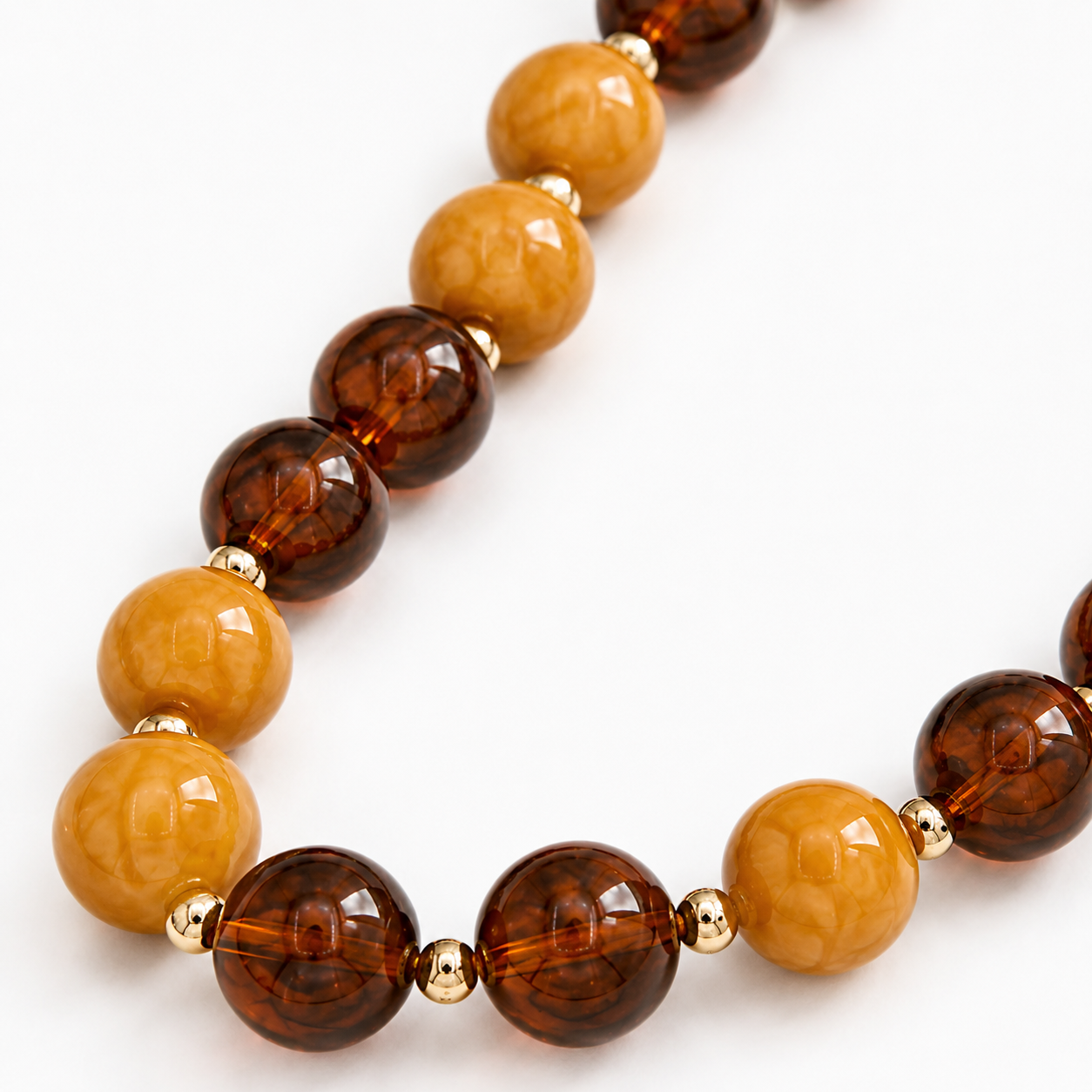 Amber Tortoiseshell Statement Necklace
