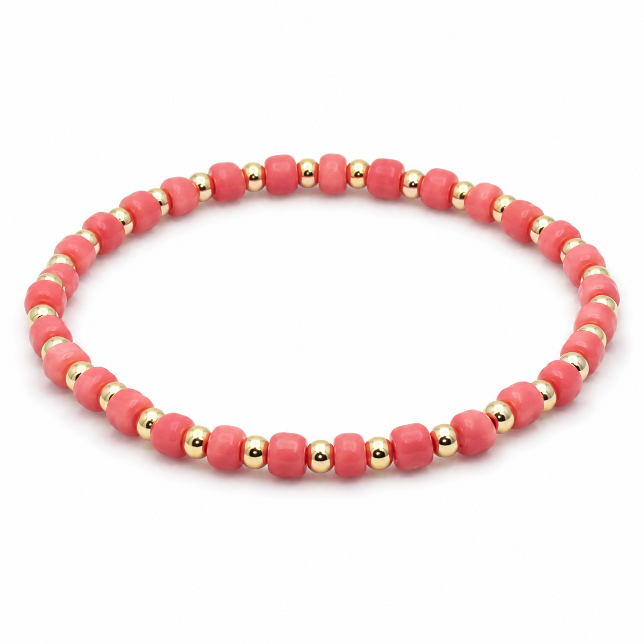 Glass Seed Bead Bracelet – Choose Your Color | Shown in Black