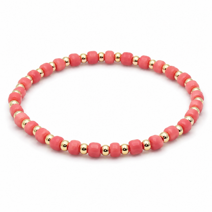 Glass Seed Bead Bracelet – Choose Your Color | Shown in Black