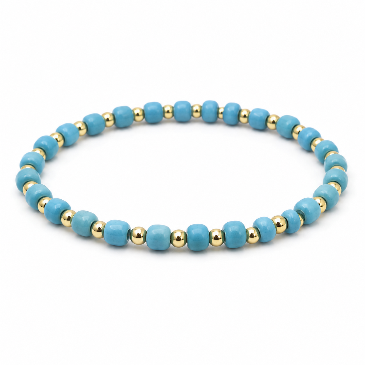 Glass Seed Bead Bracelet – Choose Your Color | Shown in Black
