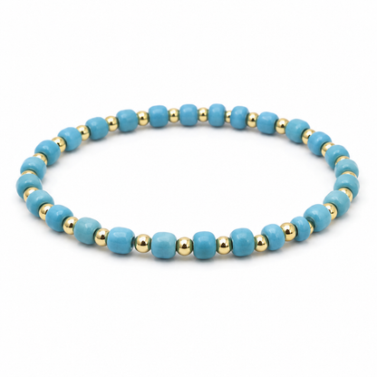 Glass Seed Bead Bracelet – Choose Your Color | Shown in Black