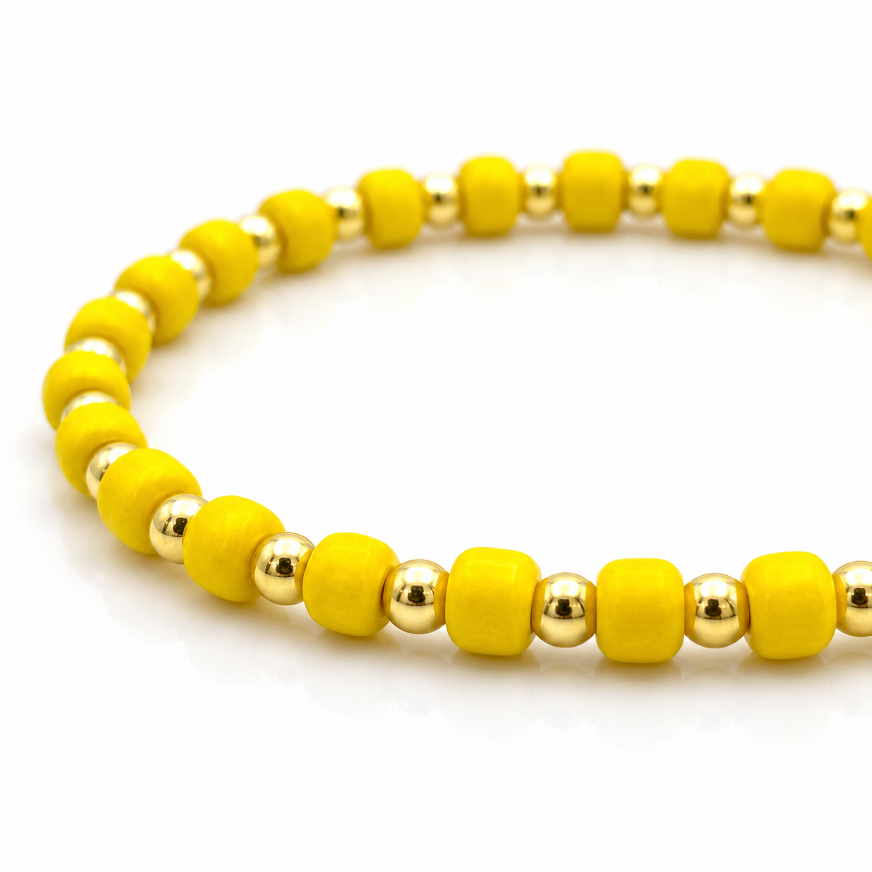 Glass Seed Bead Bracelet – Choose Your Color | Shown in Black