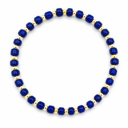 Glass Seed Bead Bracelet – Choose Your Color | Shown in Black