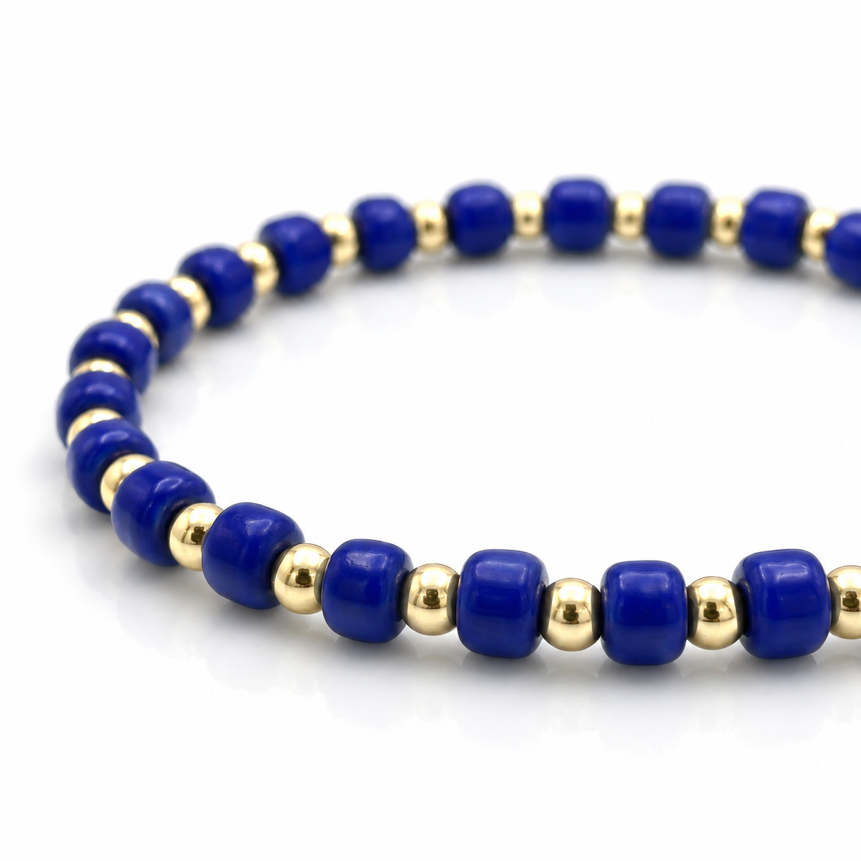 Glass Seed Bead Bracelet – Choose Your Color | Shown in Black