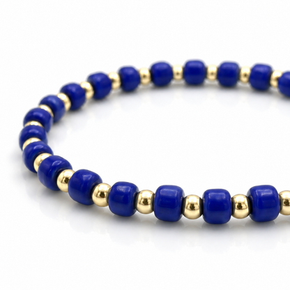 Glass Seed Bead Bracelet – Choose Your Color | Shown in Black