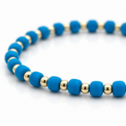 Glass Seed Bead Bracelet – Choose Your Color | Shown in Black