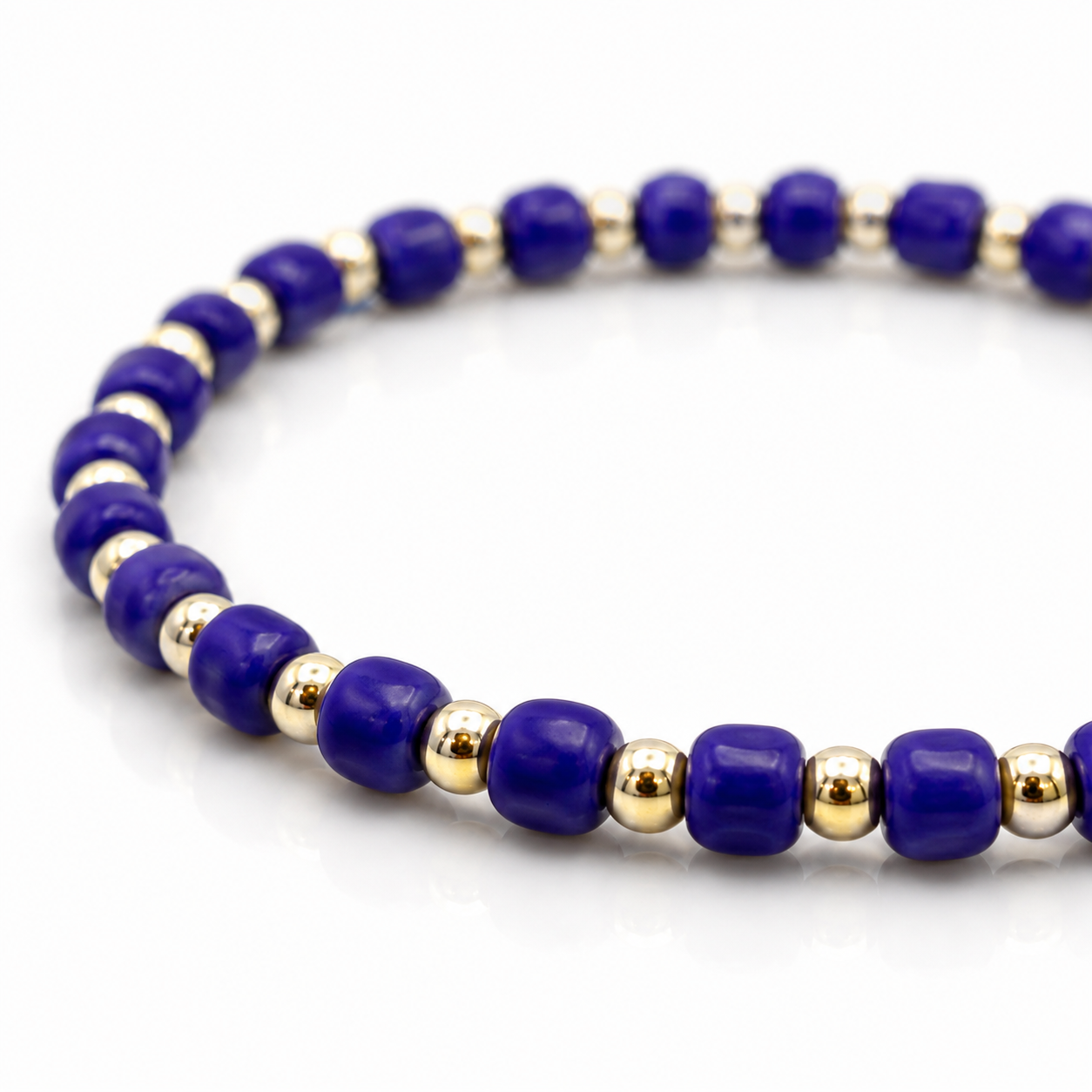 Glass Seed Bead Bracelet – Choose Your Color | Shown in Black