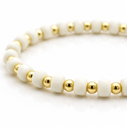 Glass Seed Bead Bracelet – Choose Your Color | Shown in Black