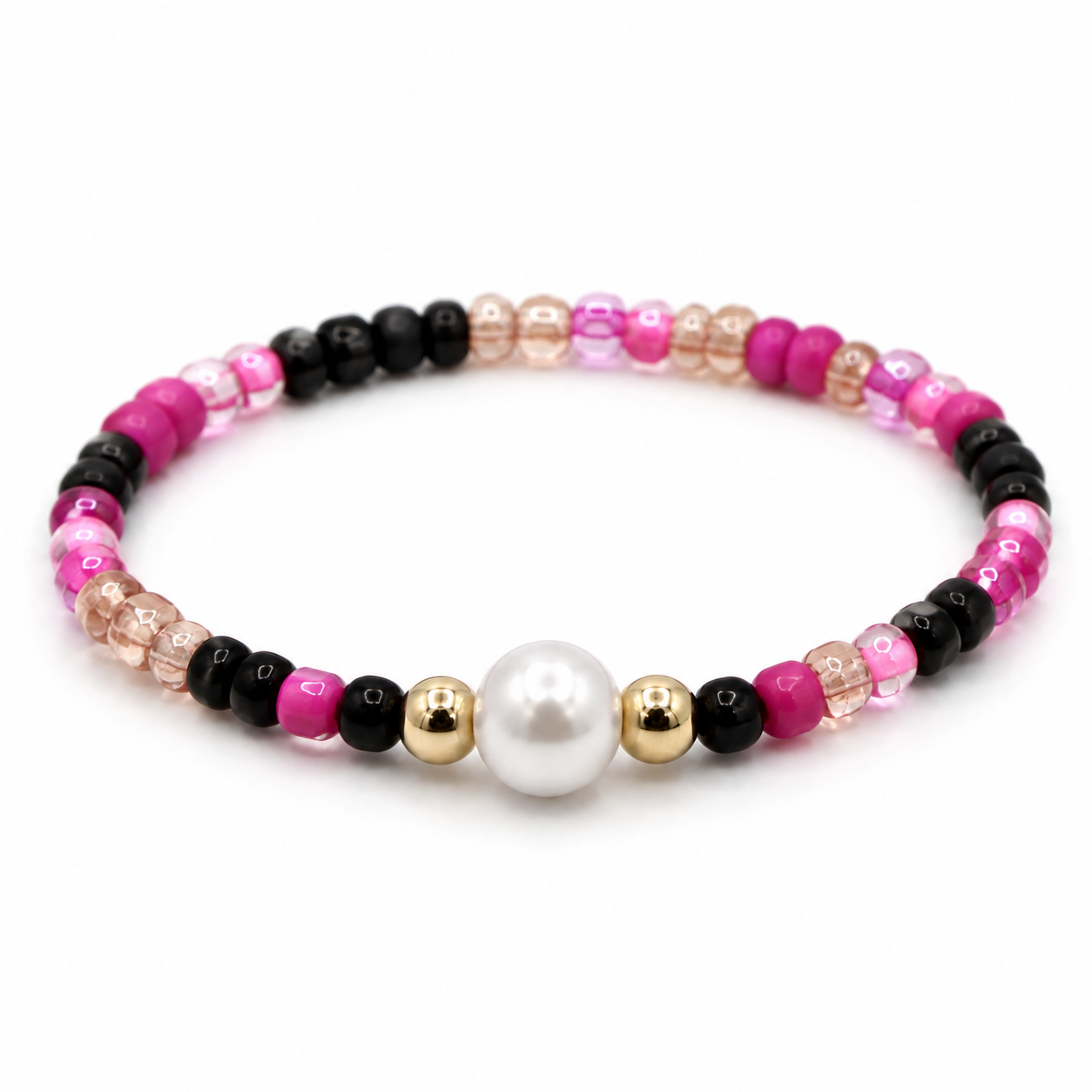 Pearl Elegance Bracelet – Navy