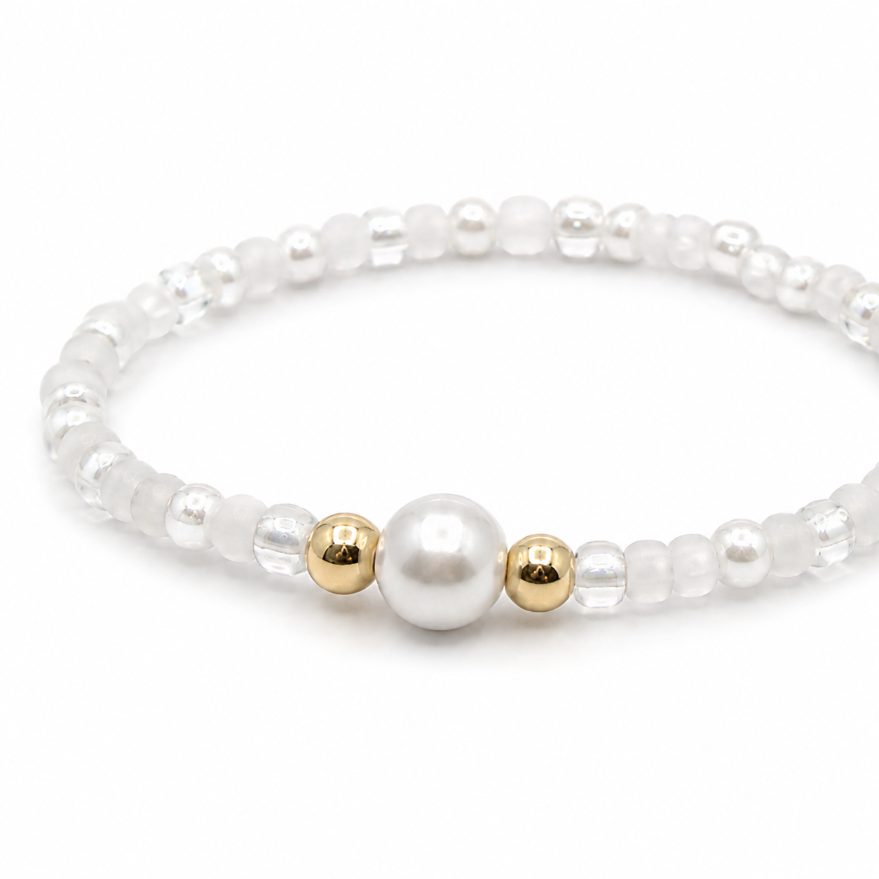 Pearl Elegance Bracelet – Navy