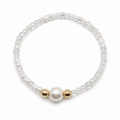 Pearl Elegance Bracelet – Navy
