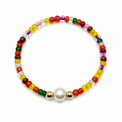 Pearl Elegance Bracelet – Navy