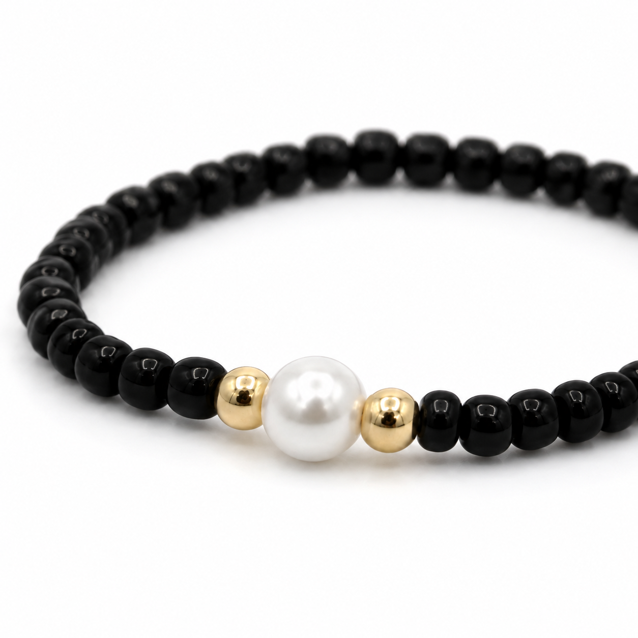 Pearl Elegance Bracelet – Navy