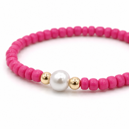 Pearl Elegance Bracelet – Navy
