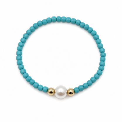 Pearl Elegance Bracelet – Navy