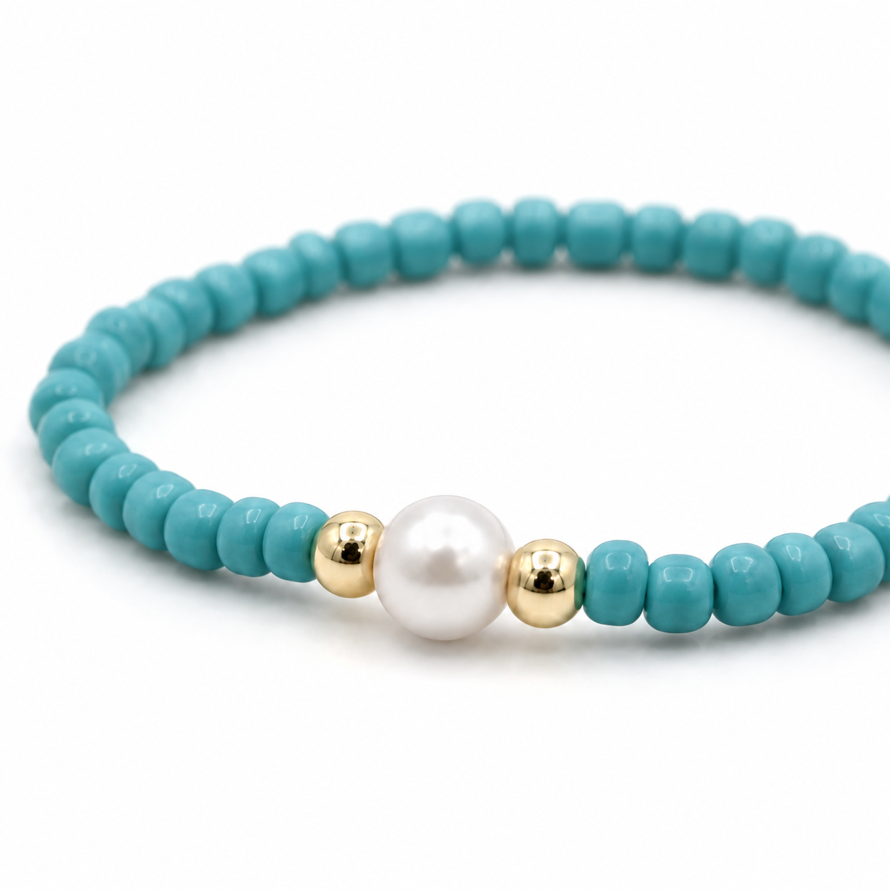 Pearl Elegance Bracelet – Navy
