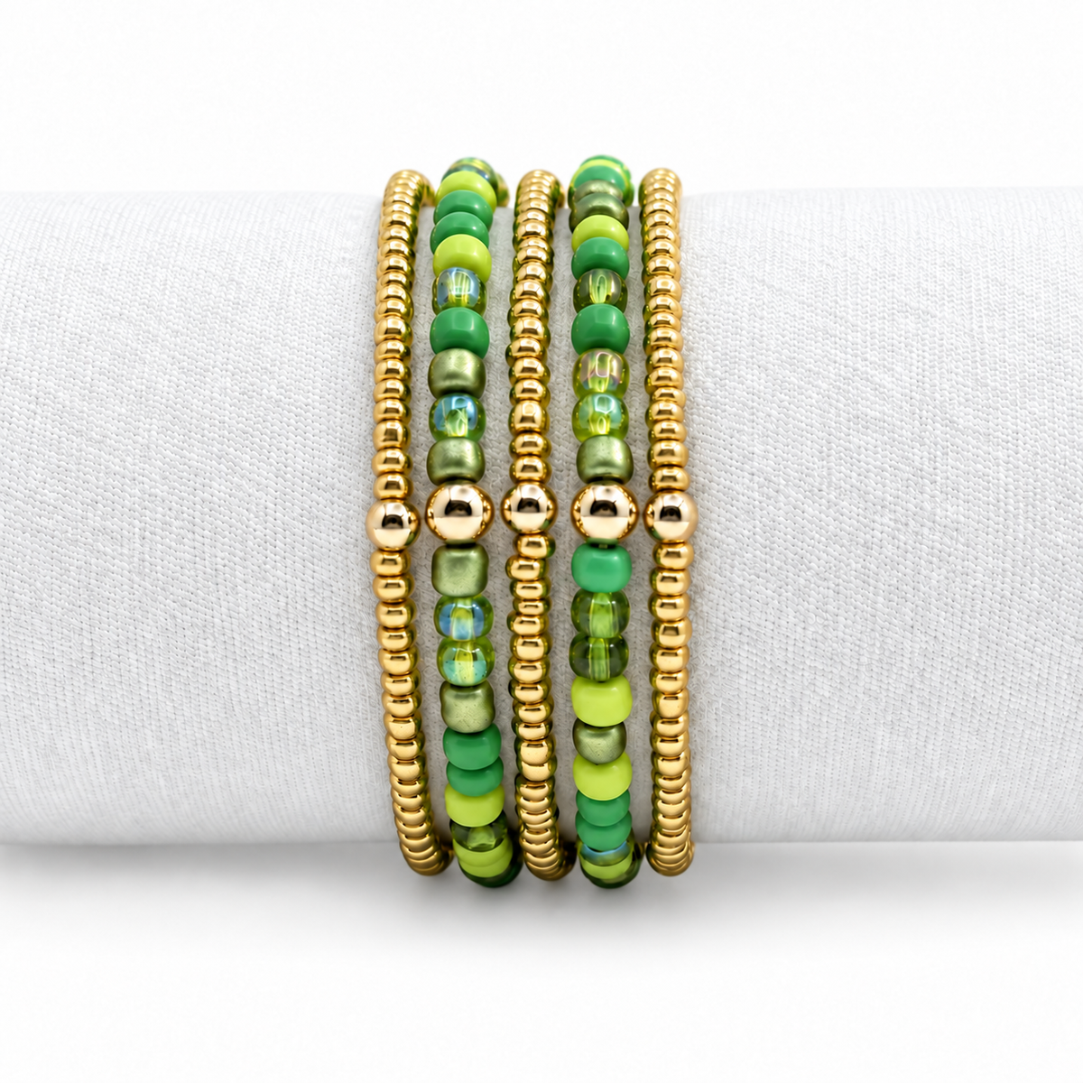 Camouflage Stretch Bracelet Stack