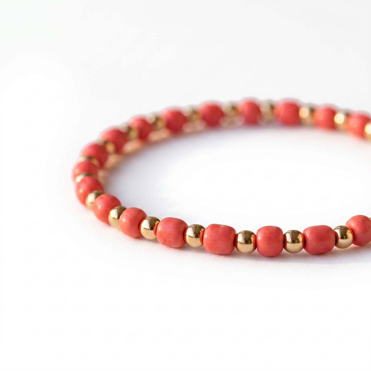 Glass Seed Bead Bracelet – Choose Your Color | Shown in Black