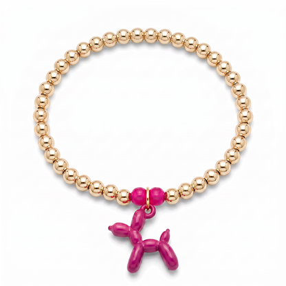 Balloon Dog Charm – Fuchsia