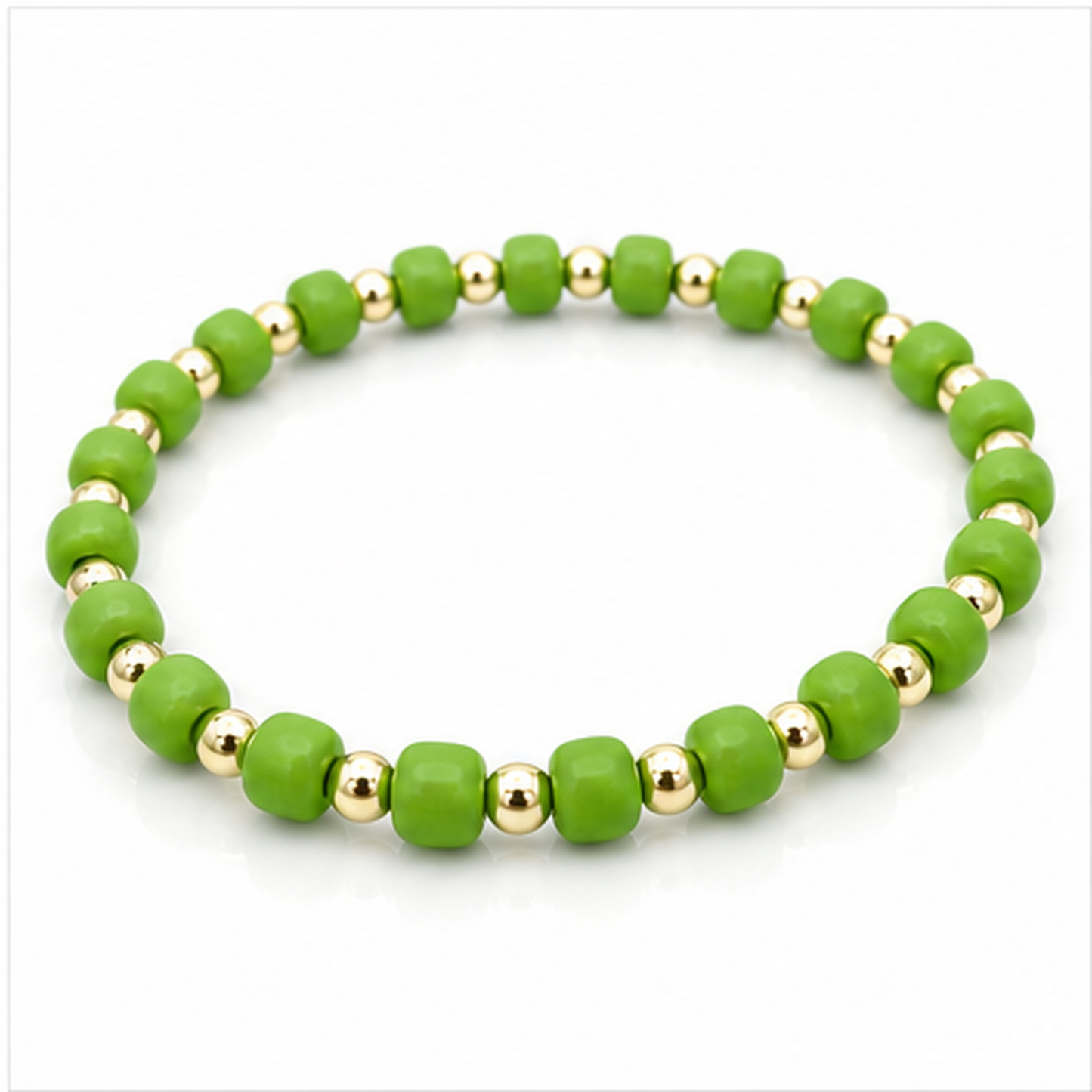 Glass Seed Bead Bracelet – Choose Your Color | Shown in Black