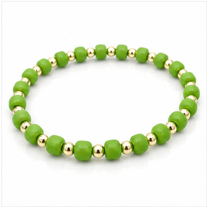 Glass Seed Bead Bracelet – Choose Your Color | Shown in Black
