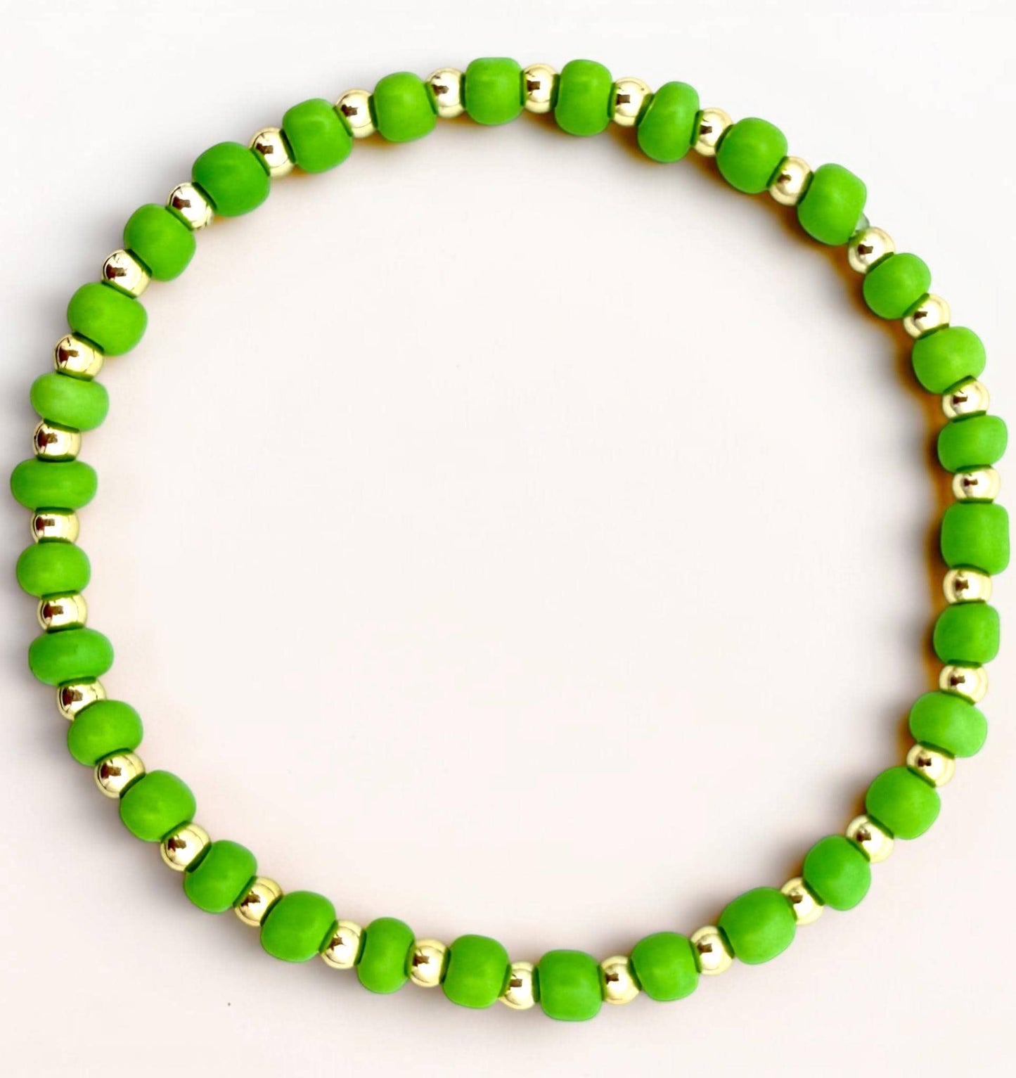 Glass Seed Bead Bracelet – Choose Your Color | Shown in Black
