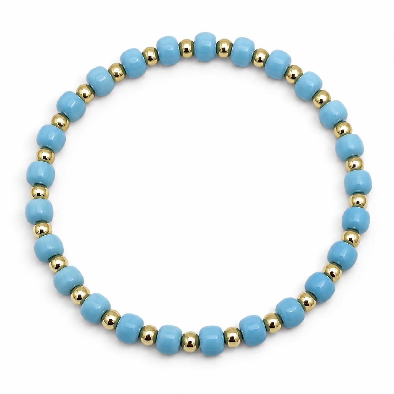 Glass Seed Bead Bracelet – Choose Your Color | Shown in Black