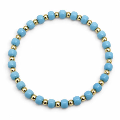 Glass Seed Bead Bracelet – Choose Your Color | Shown in Black