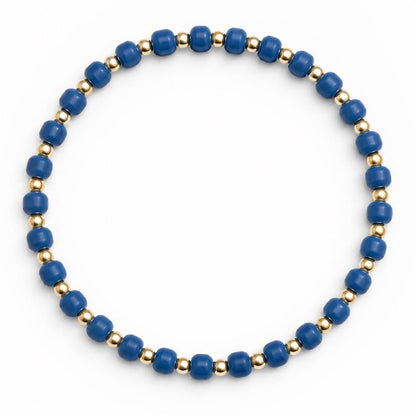 Glass Seed Bead Bracelet – Choose Your Color | Shown in Black