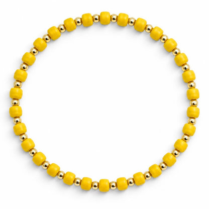 Glass Seed Bead Bracelet – Choose Your Color | Shown in Black