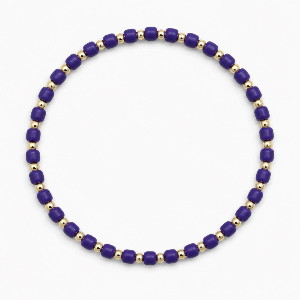 Glass Seed Bead Bracelet – Choose Your Color | Shown in Black