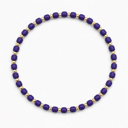 Glass Seed Bead Bracelet – Choose Your Color | Shown in Black