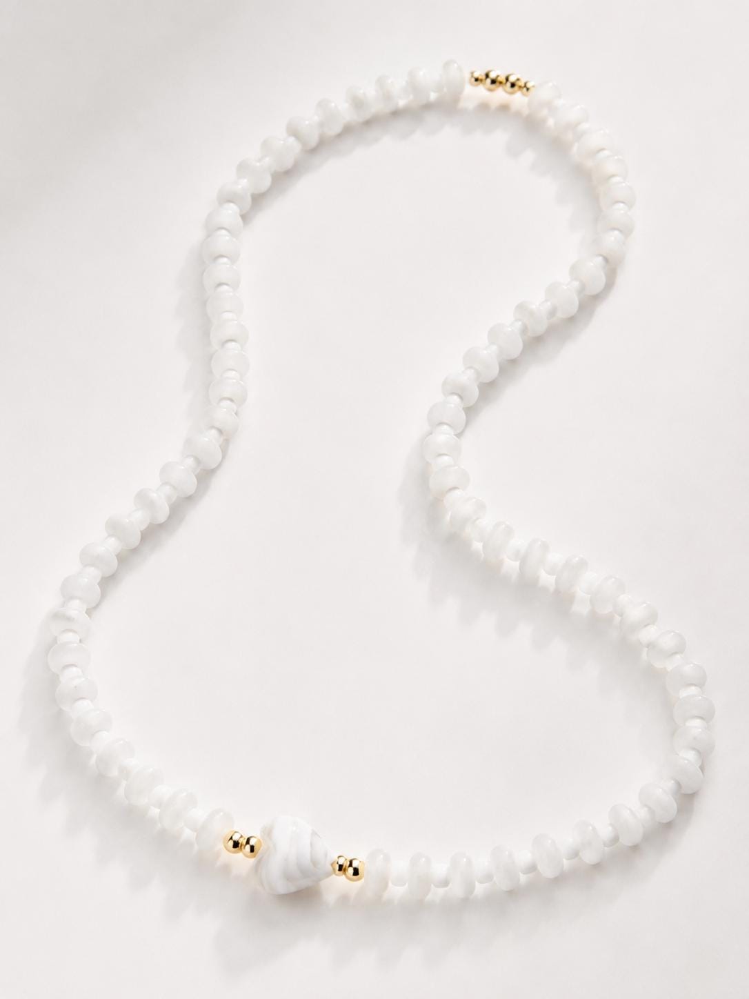 Teen Jewelry Gift Heart Pendant Necklace Stretch Beaded Choker Casual Everyday Wear Women Accessory Gold Filled Natural Stone Heart Glass Bead Design Handmade Comfortable No Clasp Stretch Fit Birthday Present Five Colors Available Turquoise