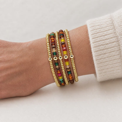 Fall Colors Stretch Bracelet Stack